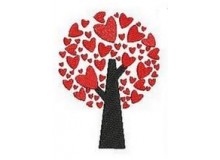 Stickmuster - Love Birds Tree